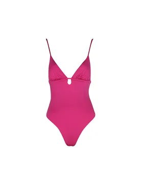 Damen Badeanzug Basic Young beere M W - Mrs & HUGS - FashionsVida