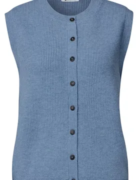 LTD QR_sleeveless cardigan rib female - 36 - FashionsVida