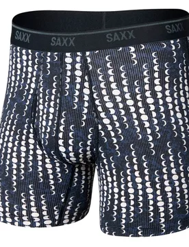Boxers Quest Quick-dry Mesh Moonrise-Black L - Saxx Underwear - FashionsVida