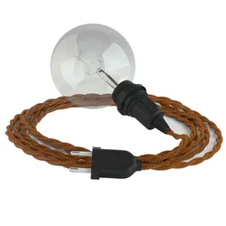 Cables Lampe Suspendue Pour Abat-jour Tm22 5 M Brown / Black One Size