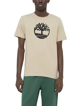 Mens T Shirts Kennebec River Tree Logo Crew Neck Pullover Summer Top - Stone Cotton - Size 2xl - Timberland - FashionsVida