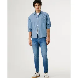 Vaquero de hombre Finsbury fit skinny con efecto desgastado