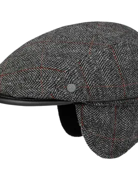 Windproof Flat Cap with Ear Flaps by - grey - Size: 56 cm - Bugatti - FashionsVida
