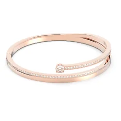 Bracciale rigido Fresh, Taglio Round, Bianco, Finitura oro rosa 18K M