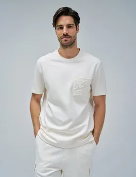 Camiseta de hombre con logo en relieve - Salsa Jeans - FashionsVida