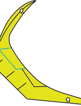 Spoiler Posteriore per casco GP 550 CHALLENGER Blu Gia taglia un - Airoh - FashionsVida