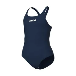 Team Pro Solid Swimsuit Navy / White 6-7 Years Girls