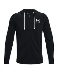 Sudadera con capucha para hombre UA Rival Terry negro S