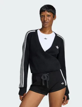 ORIGINALS BY JENNIE CARDIGAN AVVOLGENTE IN MAGLIA M Black - Adidas - FashionsVida