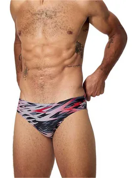 Hyperboom print brief 25 bañador natación hombre Gris (32) - Speedo - FashionsVida