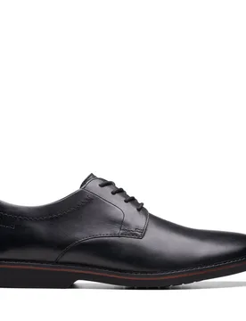 Men's Atticus LT Lace Black Derby Shoes, Lace Up Size: 6-Standard Fit - Black - Size: 6-Standard Fit - Clarks - FashionsVida