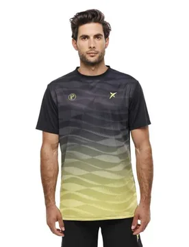 Rayco Short Sleeve T-shirt Black / Yellow S - Drop Shot - FashionsVida