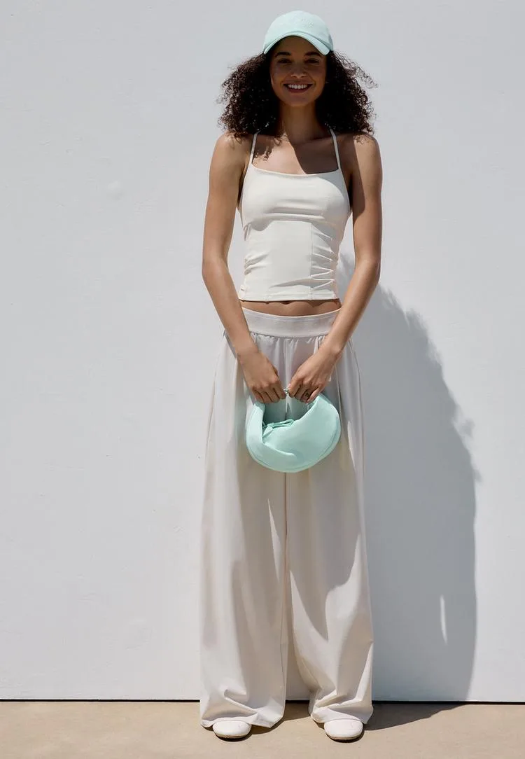 Top in Korsett-Optik Ecru S - Stradivarius - FashionsVida
