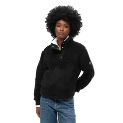 Felpa Con Mezza Zip Super Soft Black XL