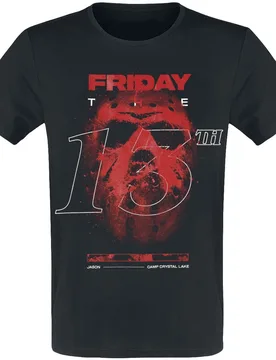 T-Shirt - Jason - Poster - S bis L - für Männer - Größe S - schwarz - Lizenzierter Fanartikel - Männer - male - Freitag der 13. - FashionsVida