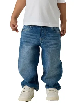 Jeans Ben 8720-om Barrel Fit Medium Blue Denim 18 Mesi - Name it - FashionsVida