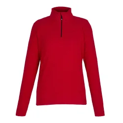 Womens/ladies Glamourize Iii Quilted Quarter Zip Midlayer (True Red) - Size 16 Uk