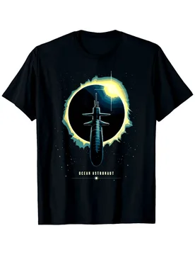 Ocean Astronaut Graphic with Submarine&Stars Design-100% cotton summer casual O-neck short sleeve printed men's T-shirt - Aliexpress - FashionsVida