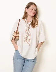 Scarf Viscose Top - ONE / STONE - female