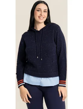 Jersey con capucha y bolsillo canguro - October - FashionsVida