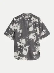 Marc O' Polo Bluse mit Allover-Print Grau 40