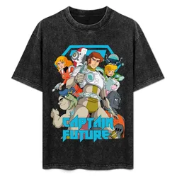 Comet Crew T-Shirt Basic Solid Color Casual Tee Shirt