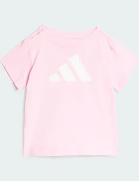 ESSENTIALS T-SHIRT 0-3M Clear Pink / White - Adidas - FashionsVida