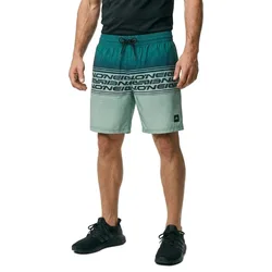 Short De Bain Logo Stripe 16´´ Green Heritage Stripe S