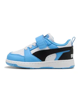 Scarpe azzurro bianco con chiusura a strappo Rebound V6 Lo AC+ Inf 26 - Puma - FashionsVida