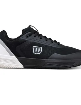 Courtglide All Court Shoes Black / White / Lunar Rock UK 11.5 - Wilson - FashionsVida