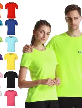 Men's and Women's Outdoor Sports Quick-Dry Round-neck Short-sleeved T-shirt 100% Polyester Casual Breathable Customized Logo - Aliexpress - FashionsVida