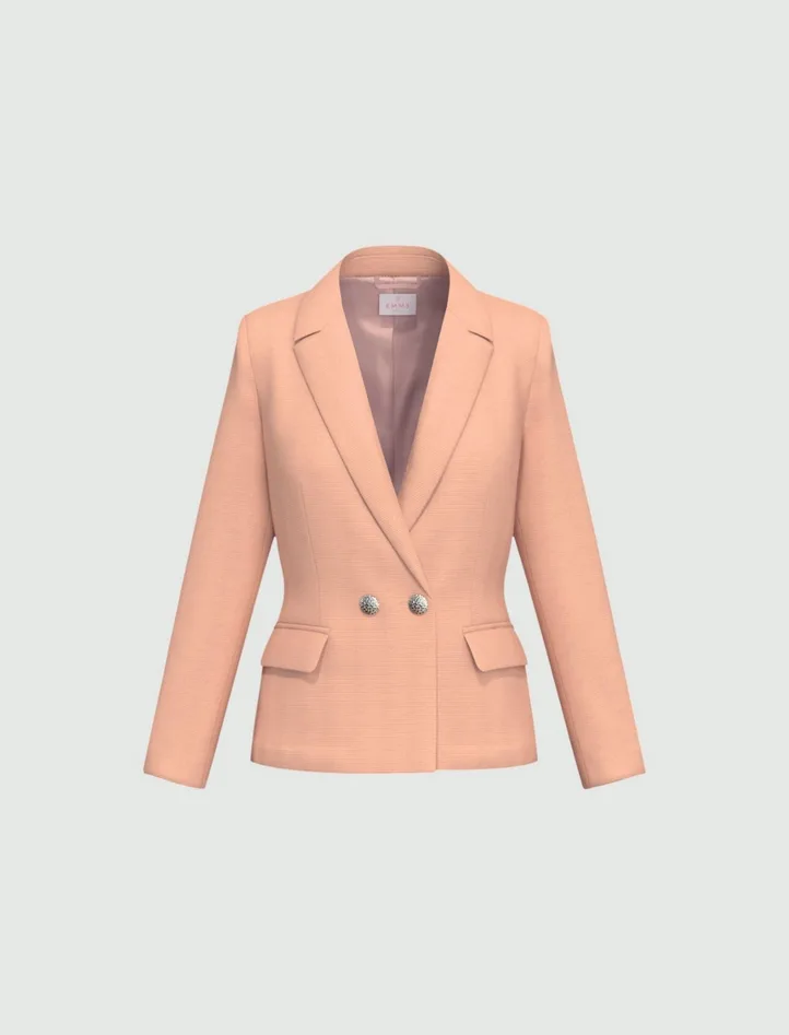 Giacca doppiopetto donna malva - Marella - FashionsVida