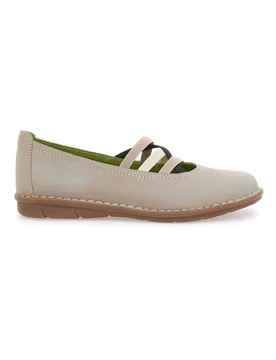 Ballerine beige in vera pelle con fasce elastiche 19840FRUIT 38 - PRIMA RIGA - FashionsVida