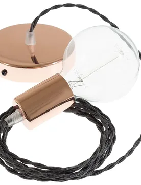 Cables Suspension Luminaire Tm26 1 M Diy Dark Gray / Copper One Size - Creative - FashionsVida