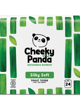 Bamboo Toilet Tissue - 24 rolls - The Cheeky Panda - FashionsVida