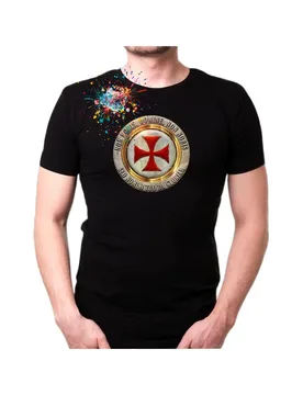 Knights Templar Masonic Medieval Crusaders Motto Symbol T-Shirt 100% Cotton O-Neck Summer Short Sleeve Casual Mens T-shirt - Aliexpress - FashionsVida