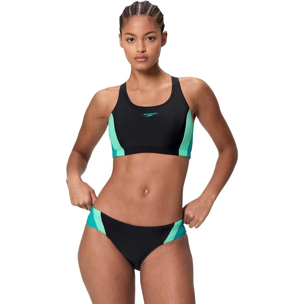 Bikini de natación para mujer Colourblock Splice 2 Two Piece - Speedo - FashionsVida
