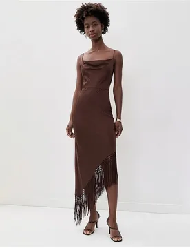 Women's Formal Evening Gowns Spaghetti Strap Tassel Evening Dresses Luxury Party Cocktail Prom Gown vestidos de fiesta elegantes - Aliexpress - FashionsVida