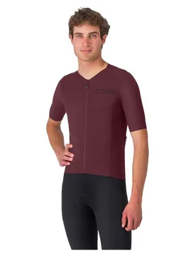 Maglia A Maniche Corte Premio Evo Dark Bordeaux - Castelli - FashionsVida