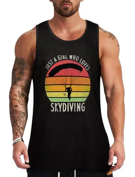 Just a girl who loves Skydiving Tank Top Everyday Casual Tank Top Lightweight Loose Shirt - Aliexpress - FashionsVida