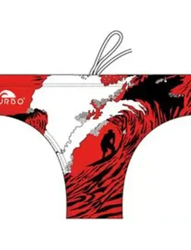 Mavericks Wave Swimming Brief Red / White XL Men - TURBO - FashionsVida