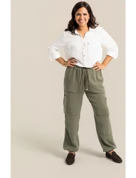 October - Pantalon largo cargo - October - FashionsVida