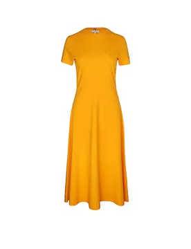 Midikleid arancione M - Tommy hilfiger - FashionsVida