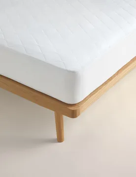 Stay Cool Mattress Protector White - M&S - FashionsVida