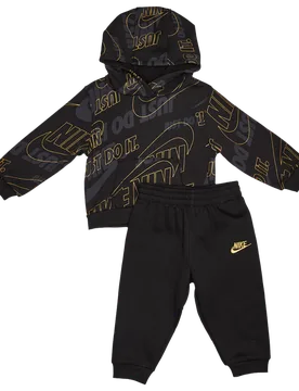 Futura Aop Unisex Tracksuits - Black - Size 18 Months - Cotton Fleece - Black - Size: 18 Months - Nike - FashionsVida