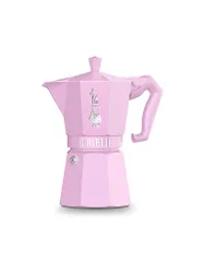 Espressokocher EXCLUSIVE MOKA 6 Tassen Rosa rosa