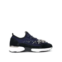 Womens Suede Fabric Tempo Jewel Sneakers - Navy - Size Uk 3