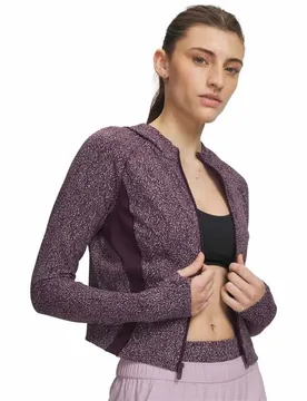 Sweat-shirt à Zip Vanish Elite Jacquard Purple / Metallic Silver XS - Under armour - FashionsVida