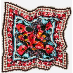 Pañuelo flores ikat