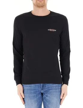 T-shirt maniche lunghe NERO S - Guess Jeans - FashionsVida